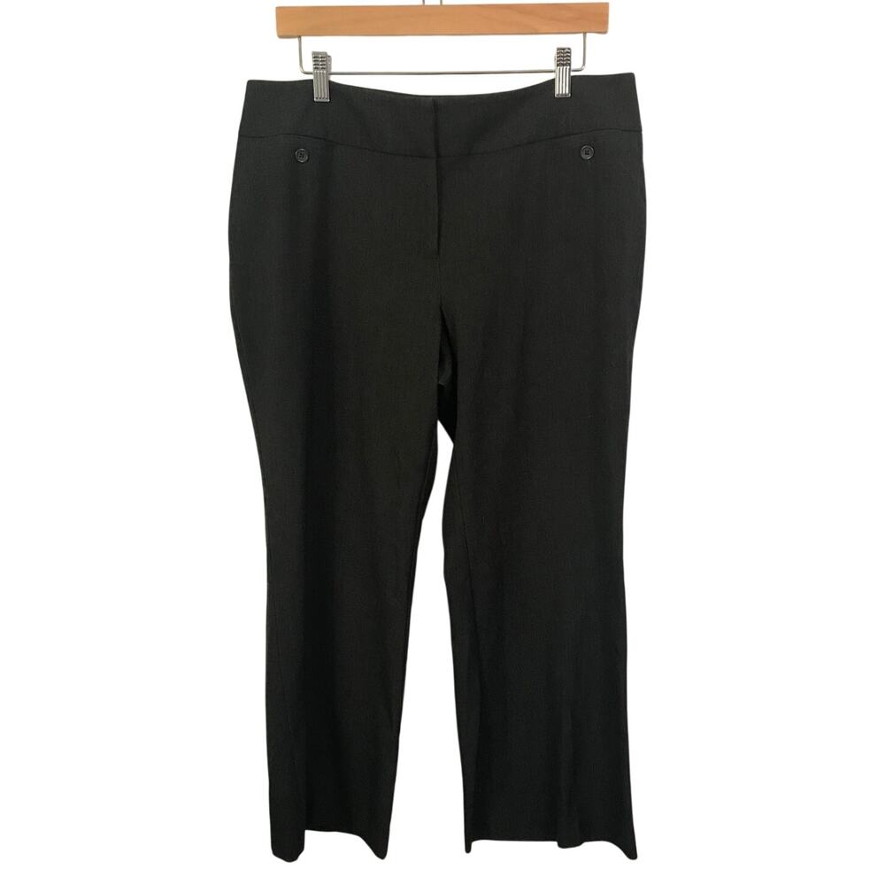Apartment.9 Pants Size 14 Petit Short Womens Heather Gray Straight Leg Inseam 28